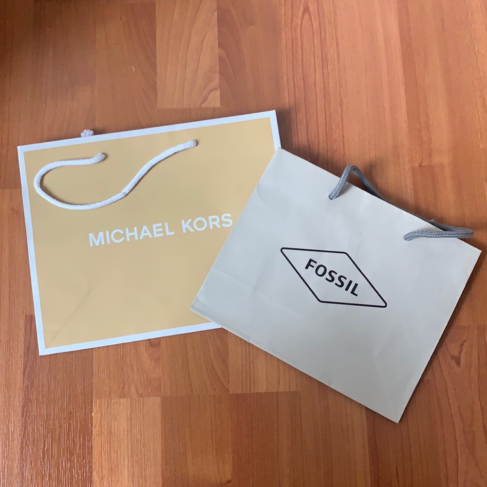 Michael Kors and Fossil Shopping Bags